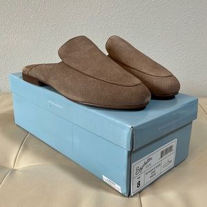 Taupe mule loafers